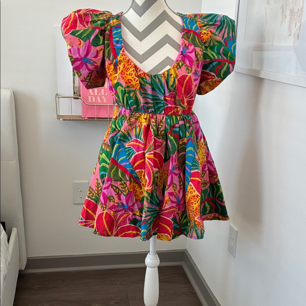 SHEIN Colorful Floral Mini Dress